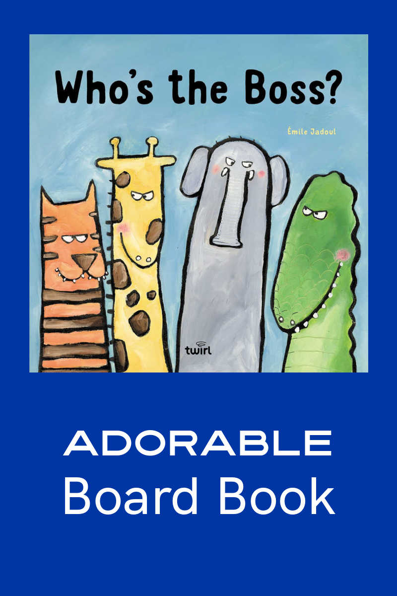 Who's The Boss? is an adorable board book that sparks giggles and learning. Join a playful jungle crew vying for top spot in this interactive read-aloud. Superlatives, animal fun, and a surprising twist await! Perfect for bonding with your little one.