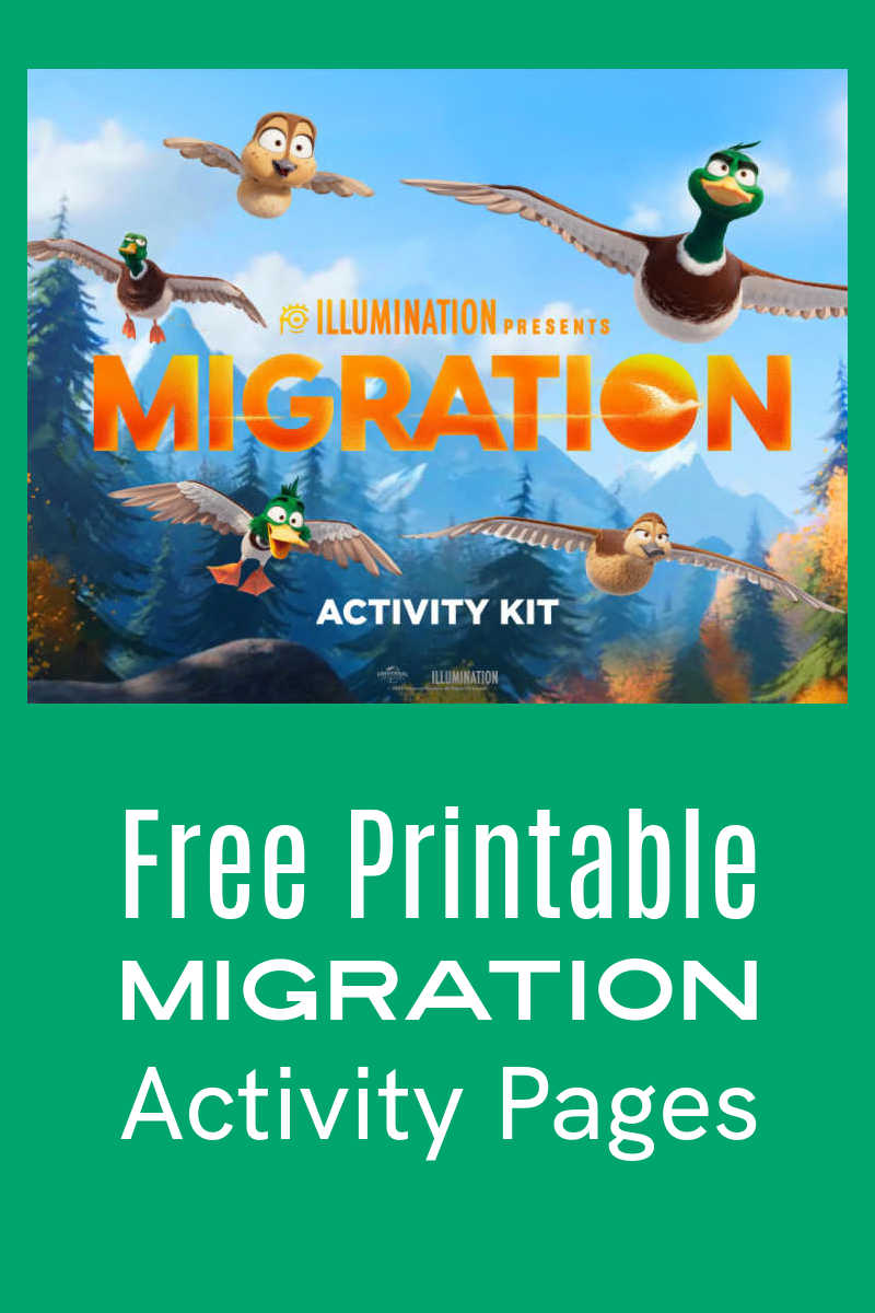 Free printable Migration activity pages are perfect for kids! Get coloring sheets, a maze, crossword puzzle and more inspired by the Illumination movie.