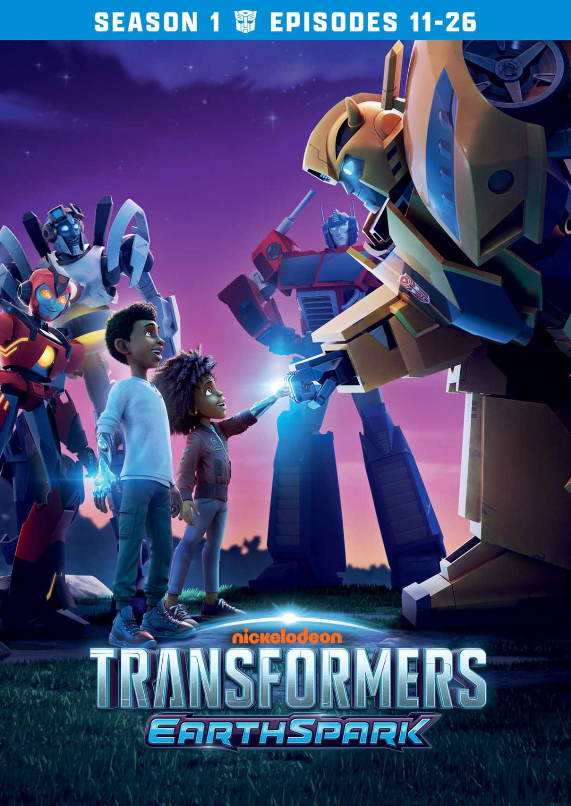 The war is over, but new threats emerge in the latest Transformers Earthspark DVD Season 1, Vol. 2! Join Robby, Mo, and the Terrans as they team up with Optimus Prime and Bumblebee to battle the villainous Mandroid. 