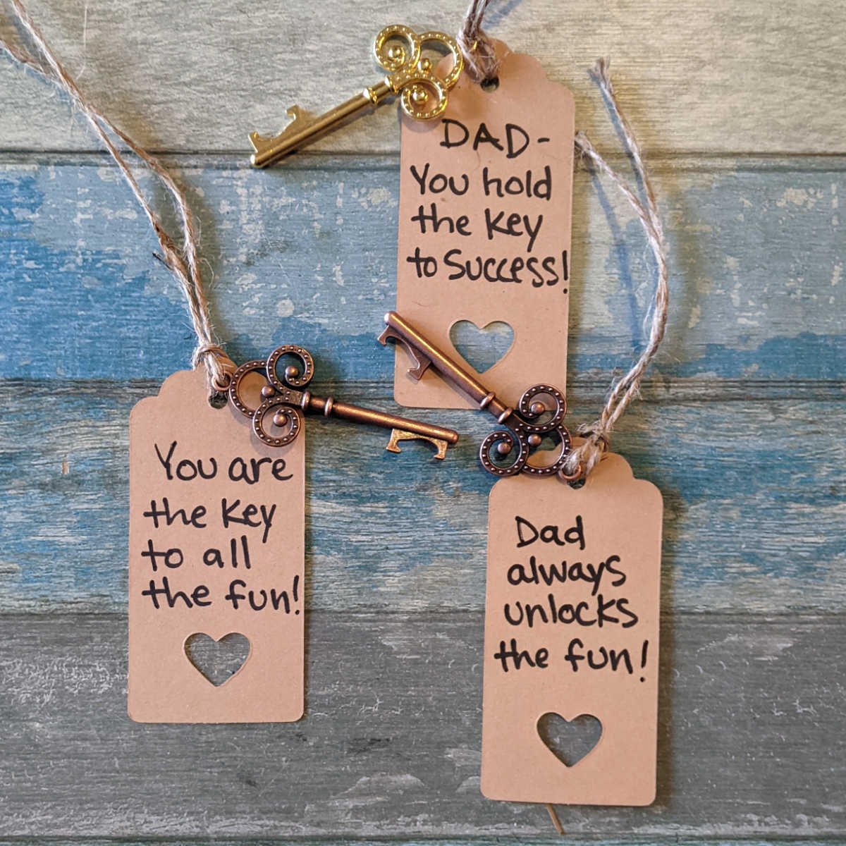 fathers day vintage look key craft