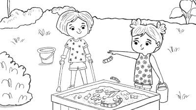 feature compost coloring page