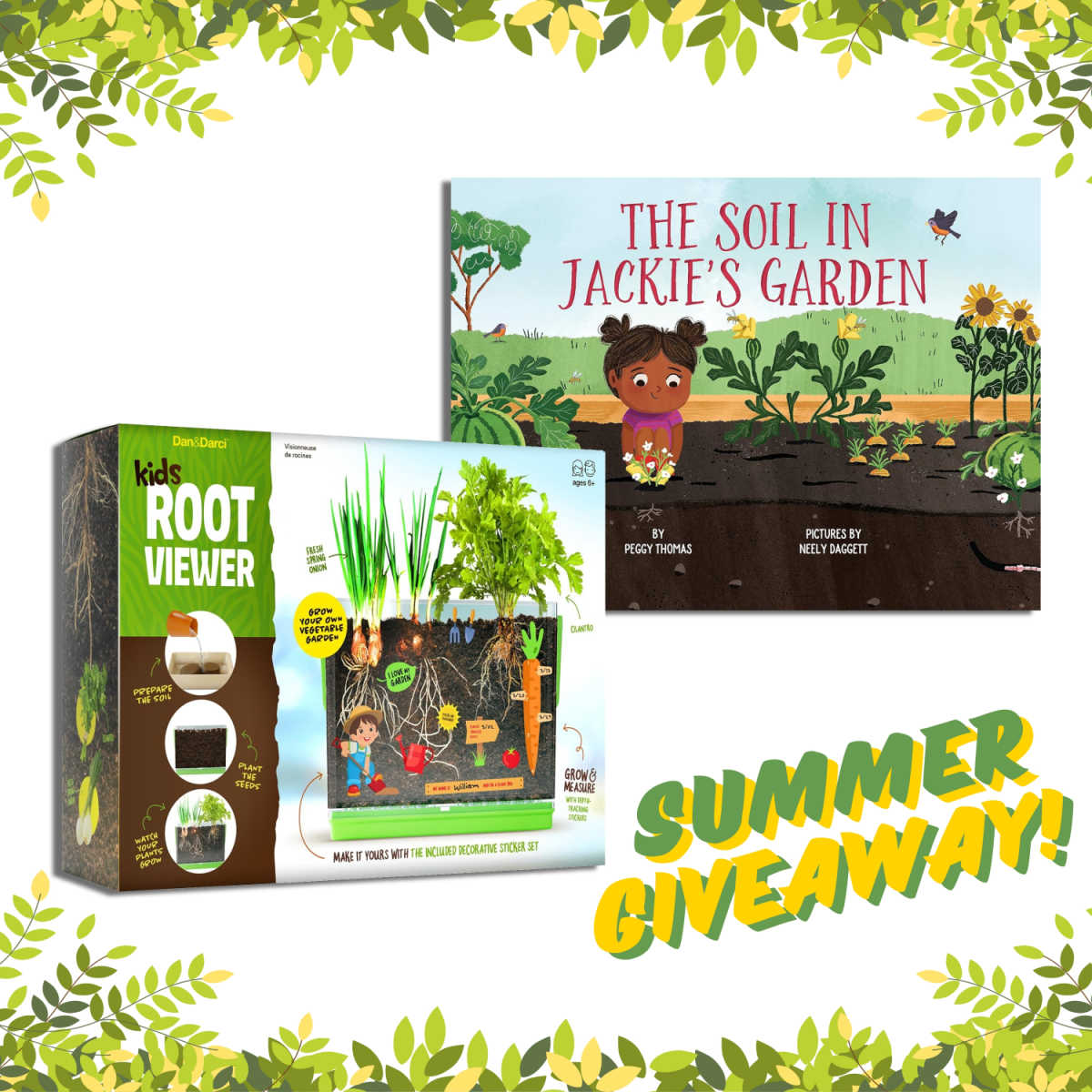 garden kit and book