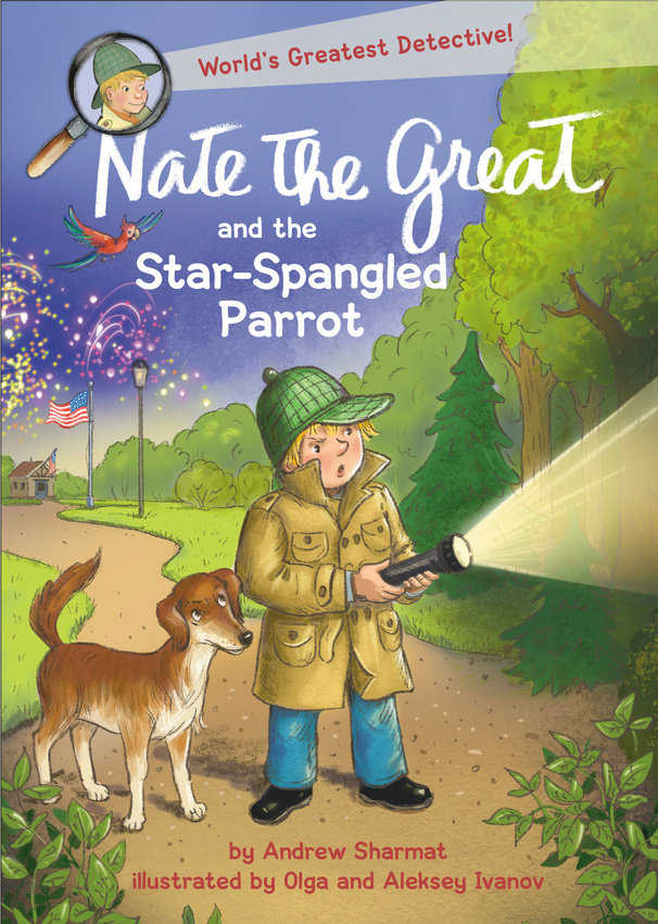 book cover NATE THE GREAT AND THE STAR-SPANGLED PARROT