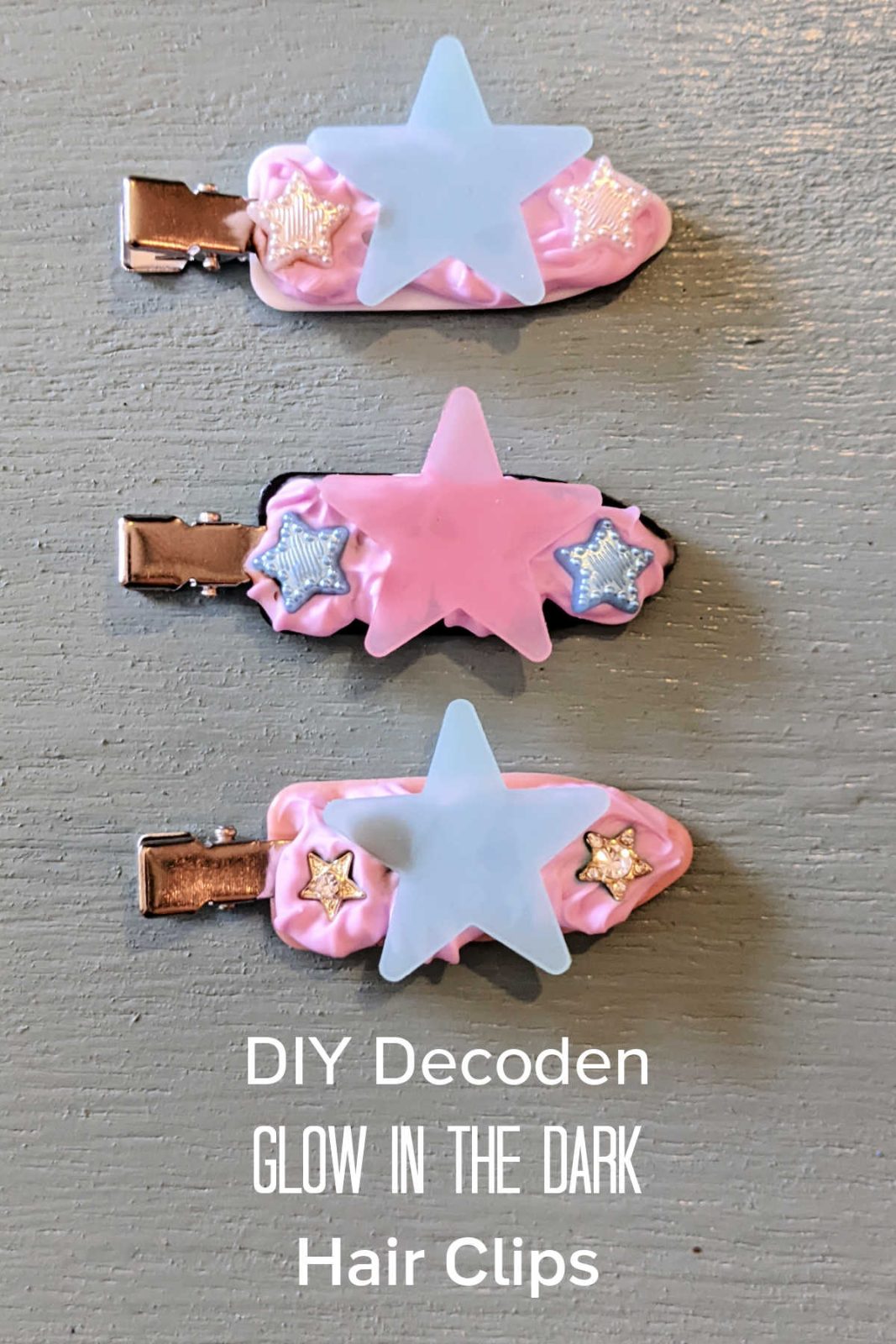 Blast off into a galaxy of fun with this easy DIY Glow-in-the-Dark Hair Clips craft! Good for kids and adults, this project uses whipped cream glue and glow-in-the-dark stars to create out-of-this-world hair accessories. A perfect craft for stargazers, space enthusiasts, or anyone who loves to sparkle!
