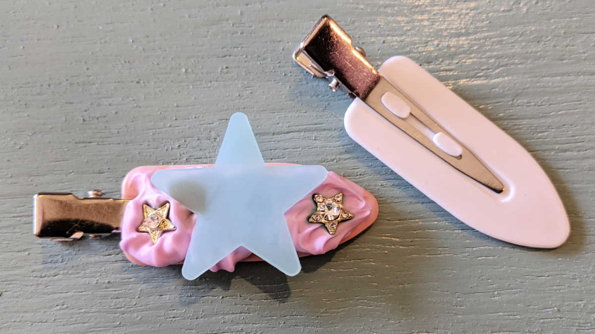 star hair clip craft