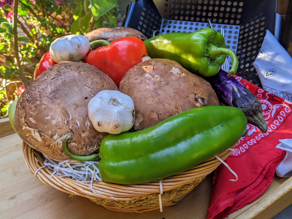 summer veggie gift basket