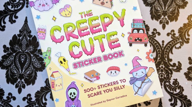 feature creepy cute sticker book