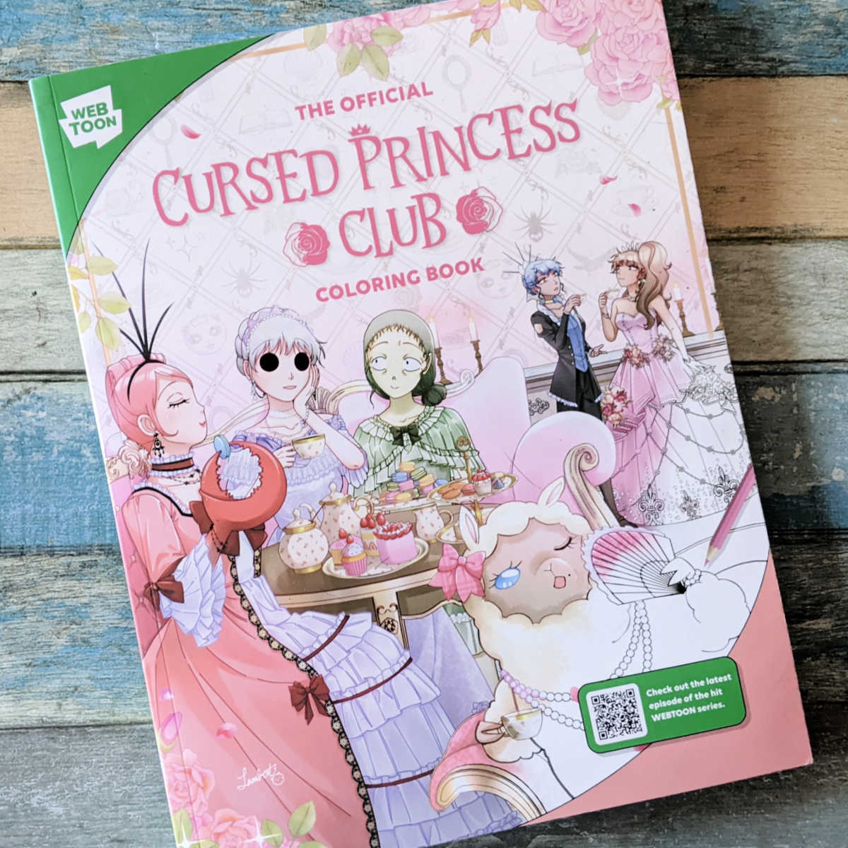 official cursed princess club coloring book