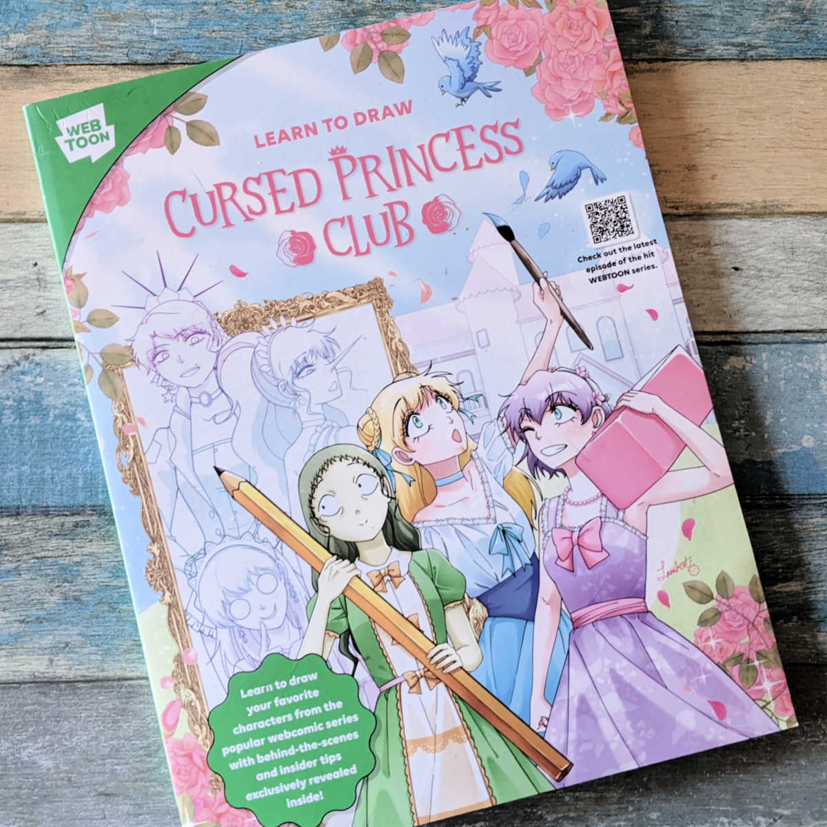 webtoon learn to draw cursed princess club book