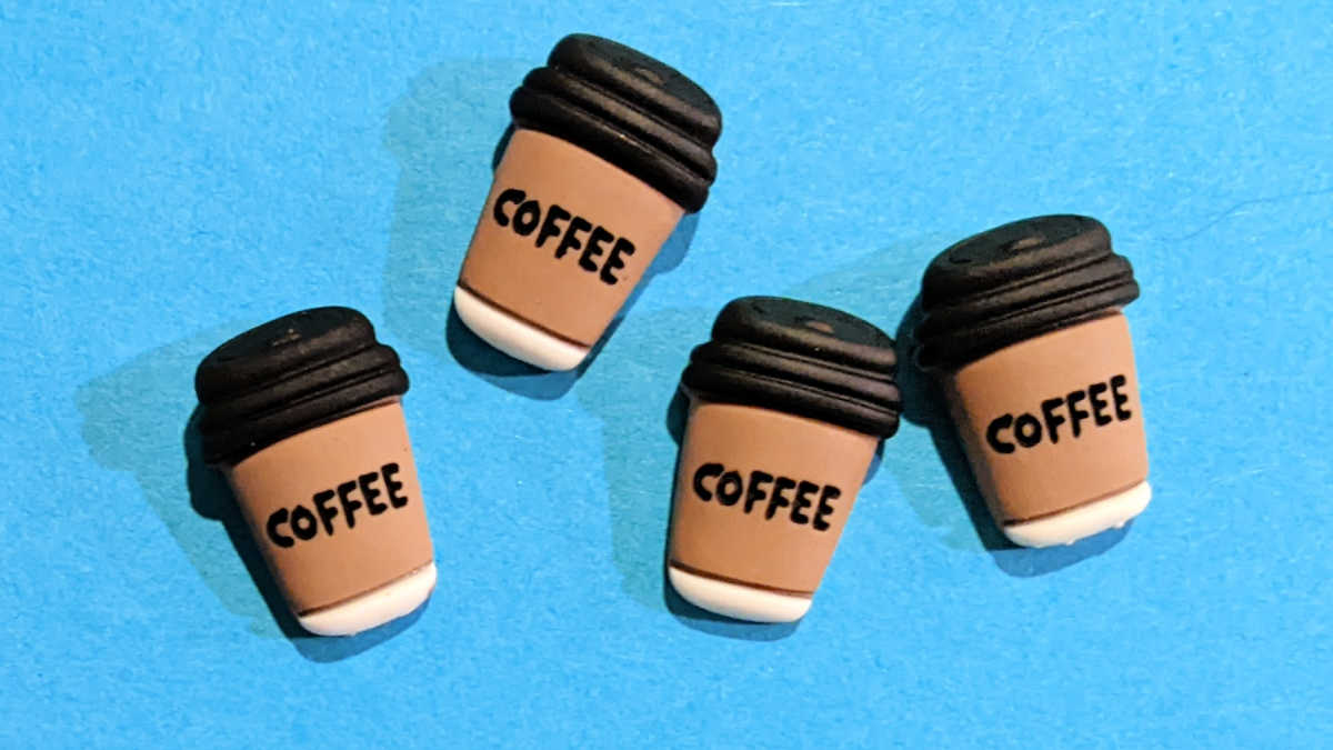 coffee cup shaped embellishments