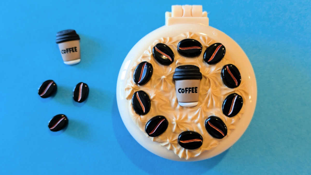 coffee travel hair brush craft