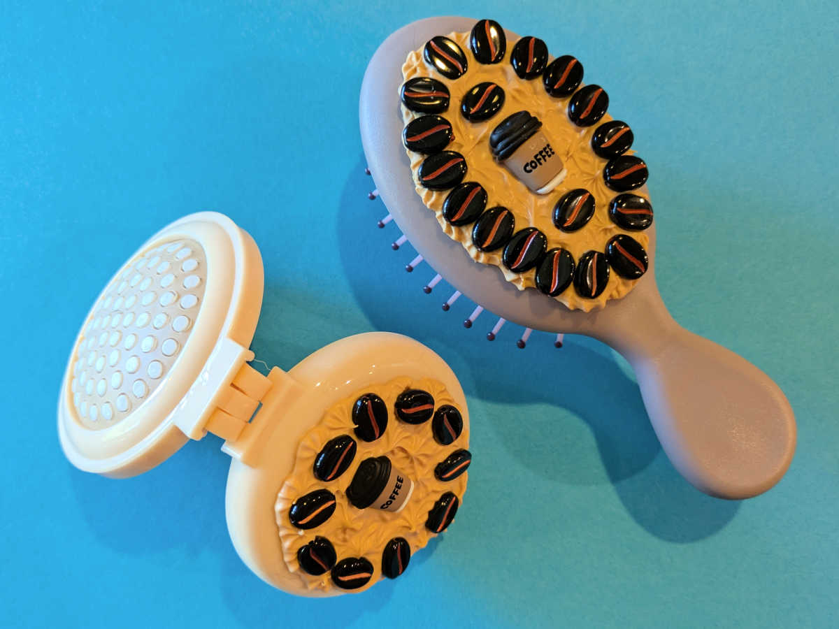 decoden diy coffee hair brush craft