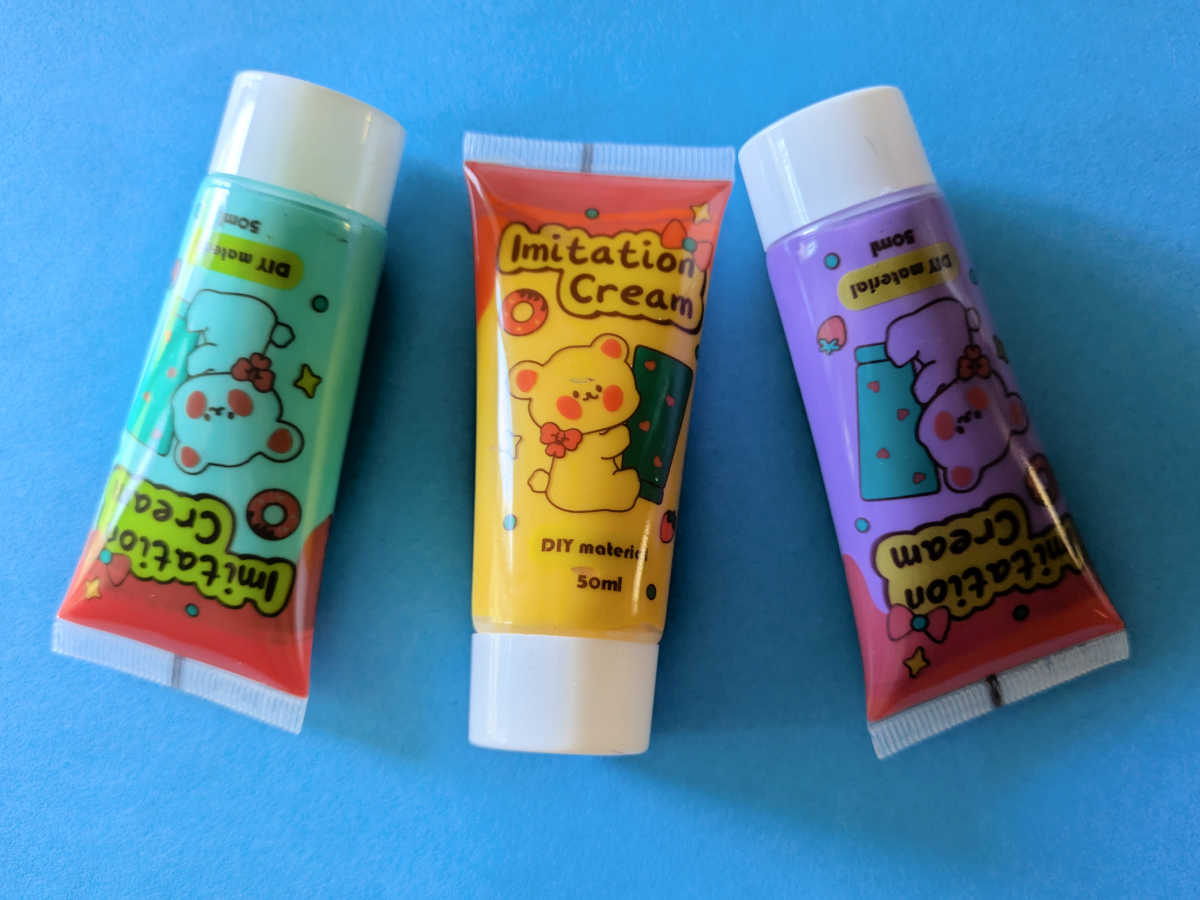 decoden whipped cream glue tubes