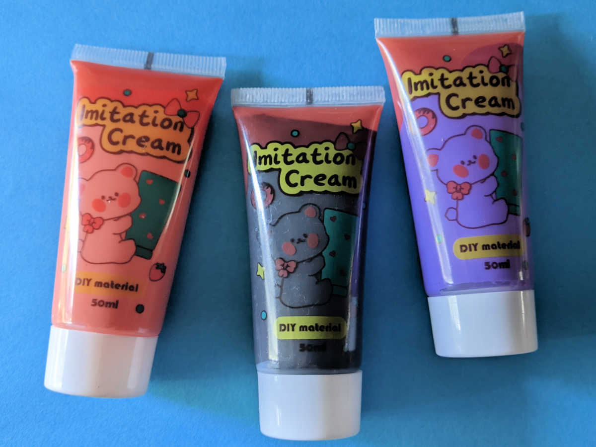 decoden whipped cream glue tubes