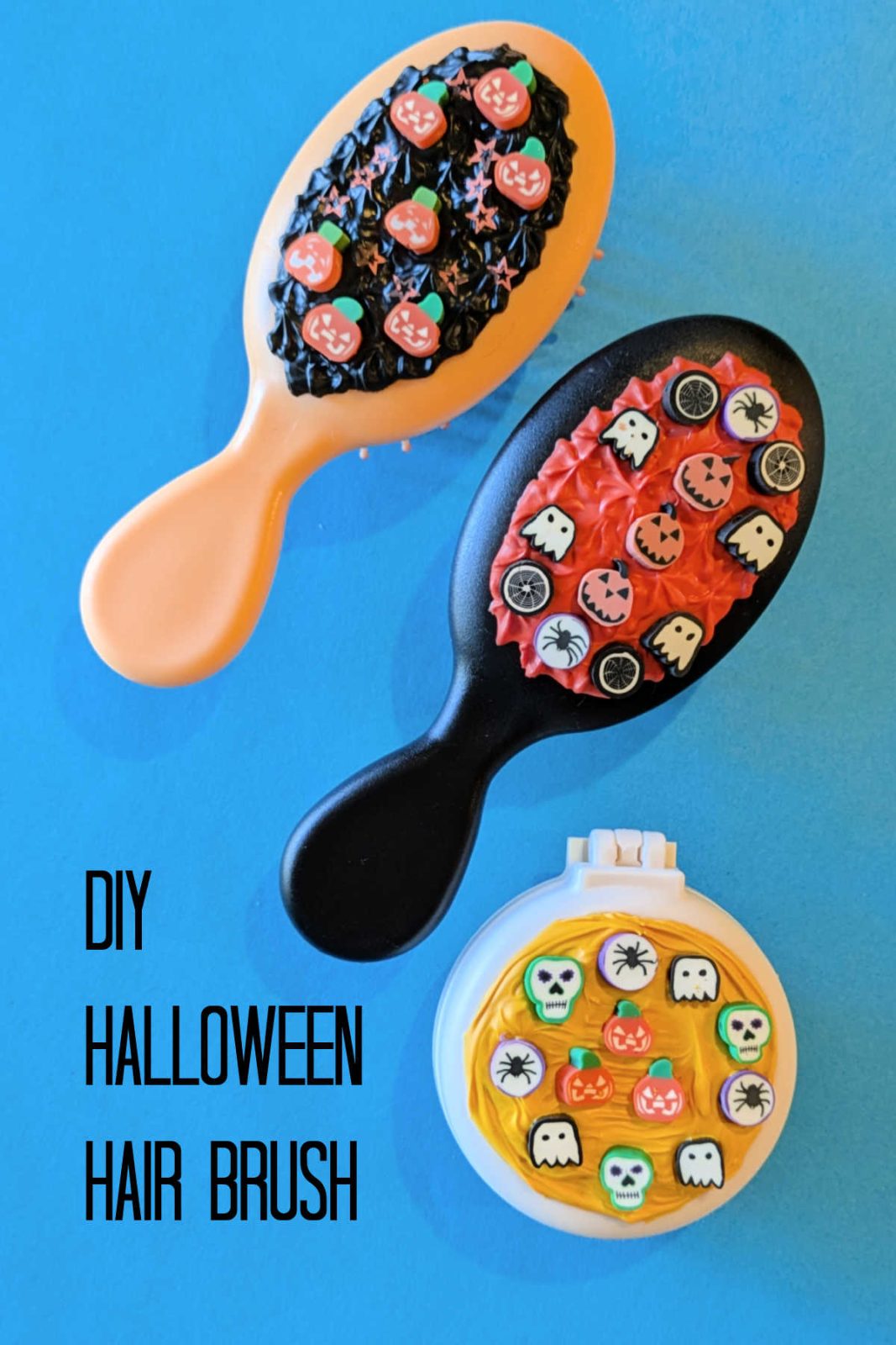 Get ready for a frightfully fun Halloween hair brush craft! Create a spooky cute brush with this easy DIY project using whipped cream glue, Halloween-themed embellishments, and your creativity. Fun for both kids and adults, this DIY hair brush is sure to be a hit!