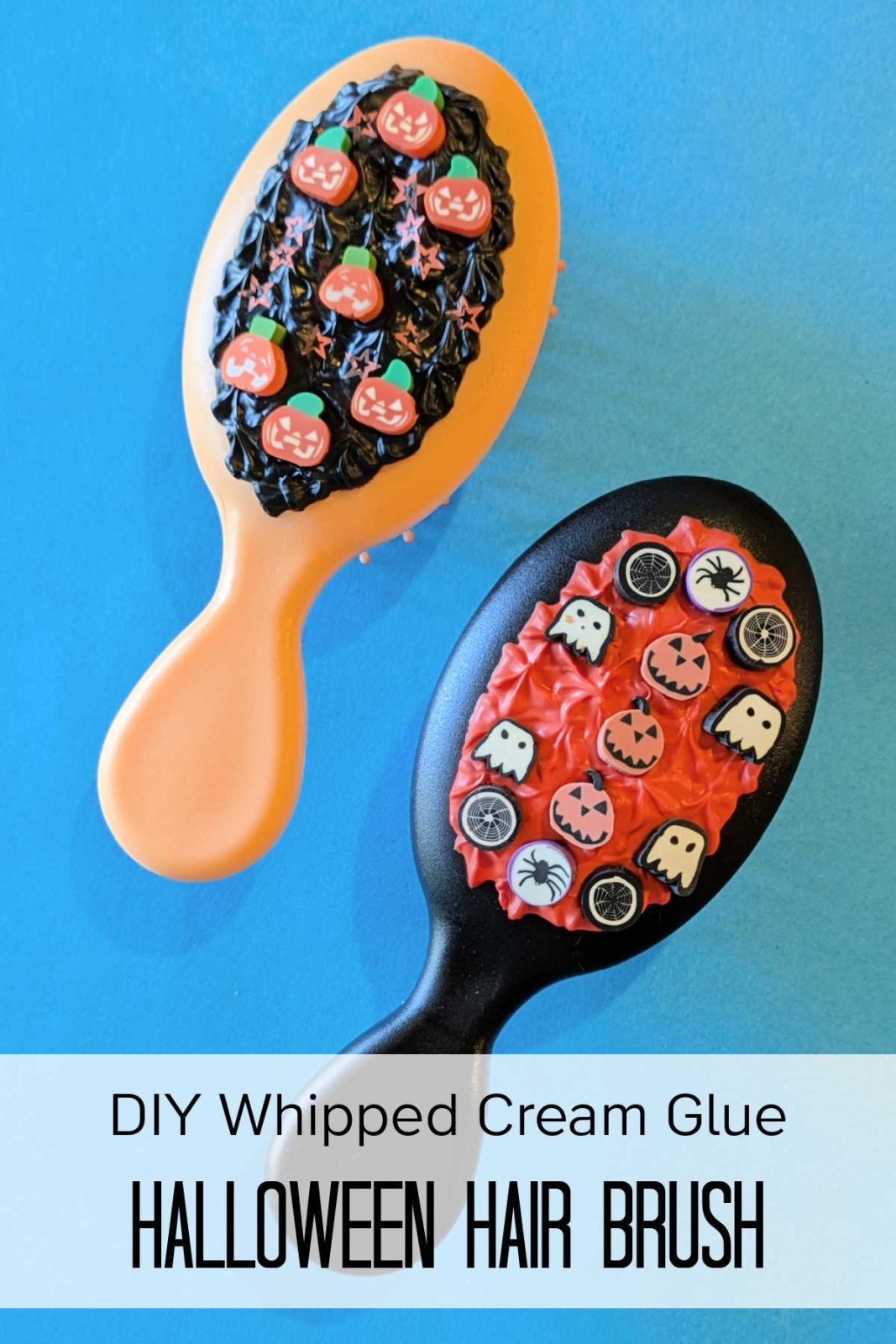 Get ready for a frightfully fun Halloween hair brush craft! Create a spooky cute brush with this easy DIY project using whipped cream glue, Halloween-themed embellishments, and your creativity. Fun for both kids and adults, this DIY hair brush is sure to be a hit!