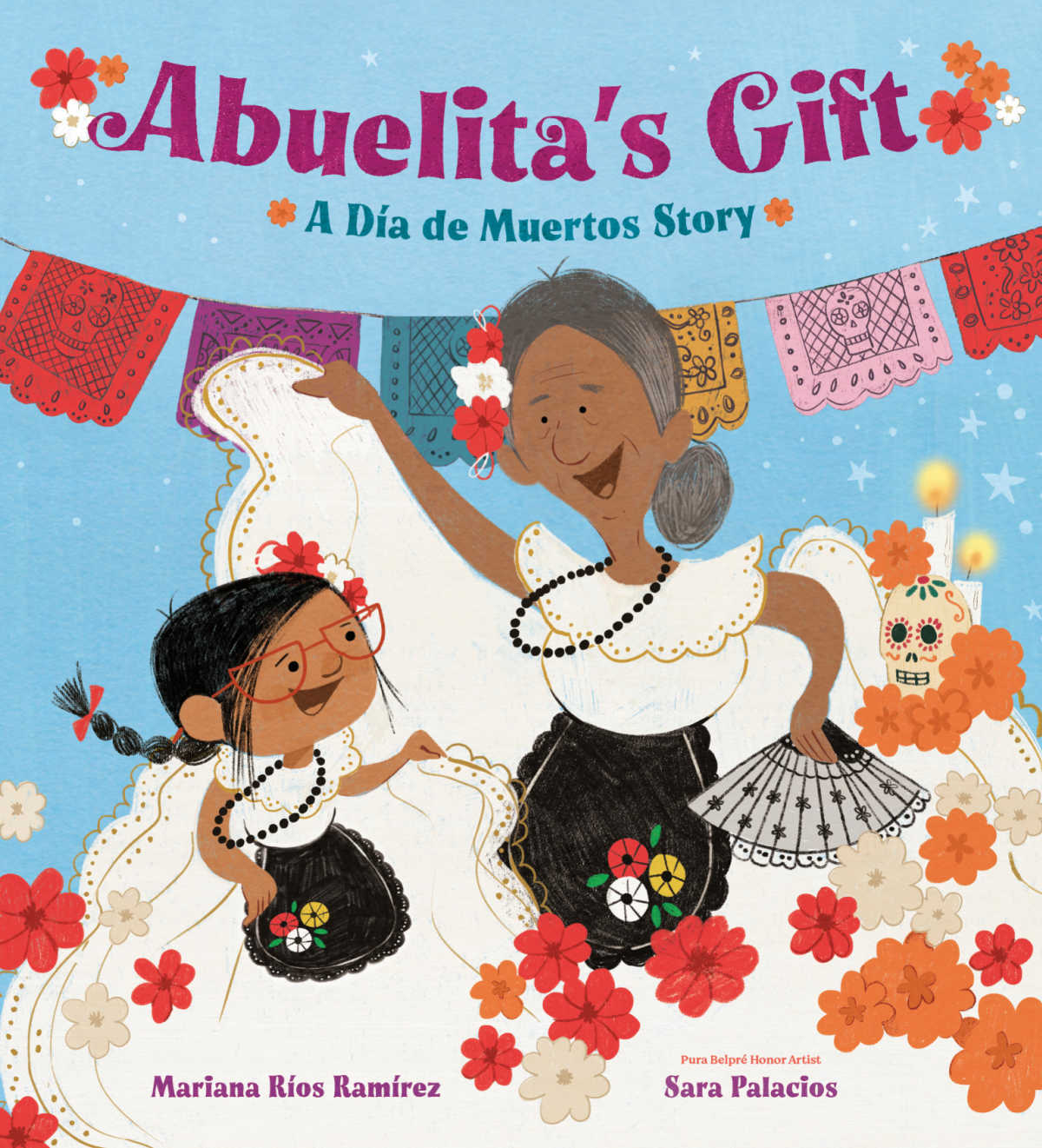 Discover the heartwarming tale of Julieta and her Abuelita in "Abuelita's Gift." This enchanting Día de los Muertos story teaches children about love, loss, and the enduring bonds of family. The book is a beautiful tribute to loved ones.