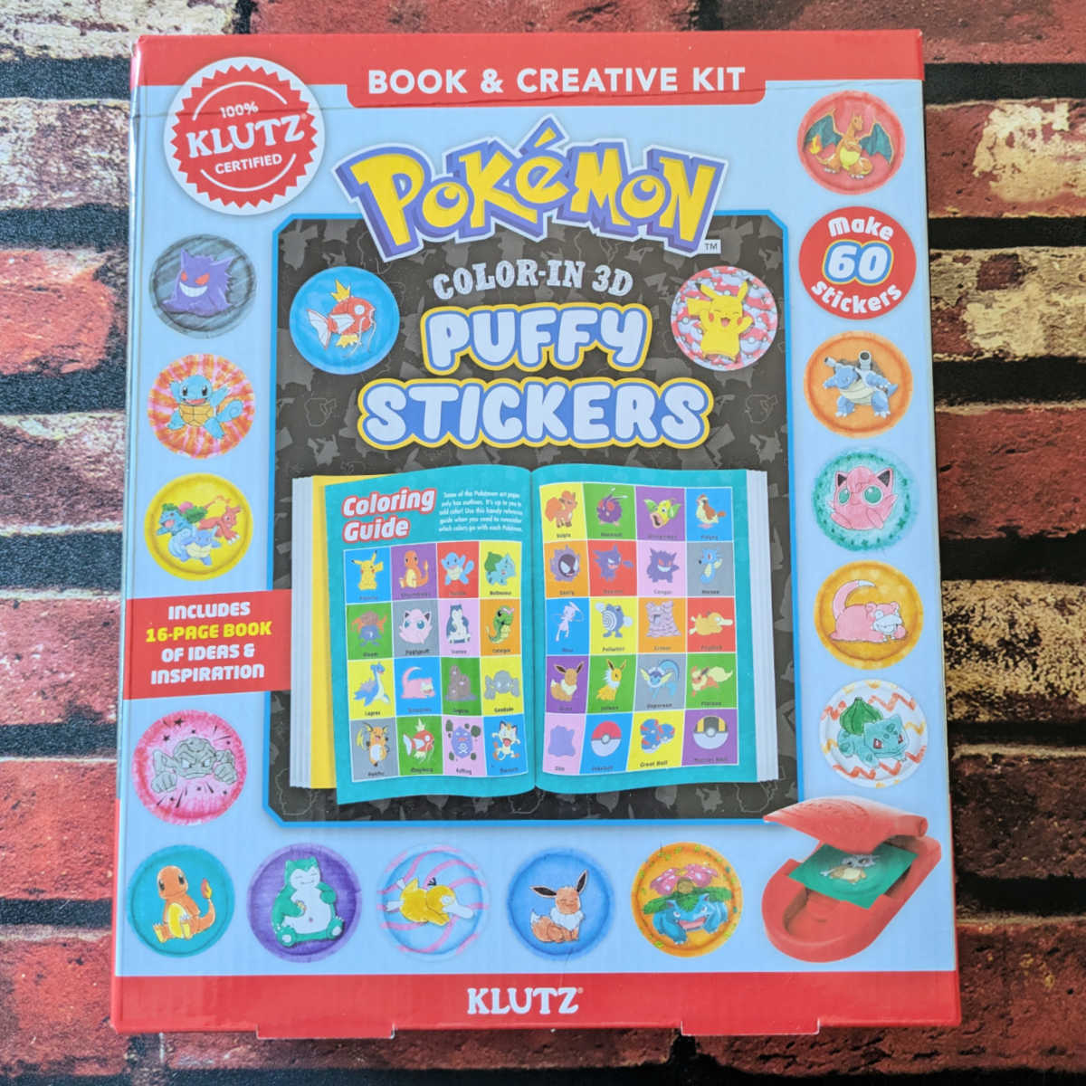 craft kit to make pokemon puffy stickers