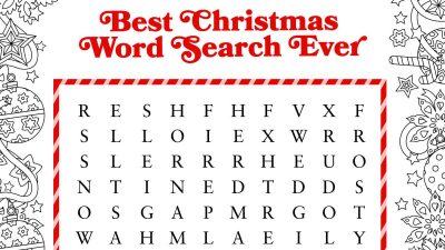 feature christmas pageant word search