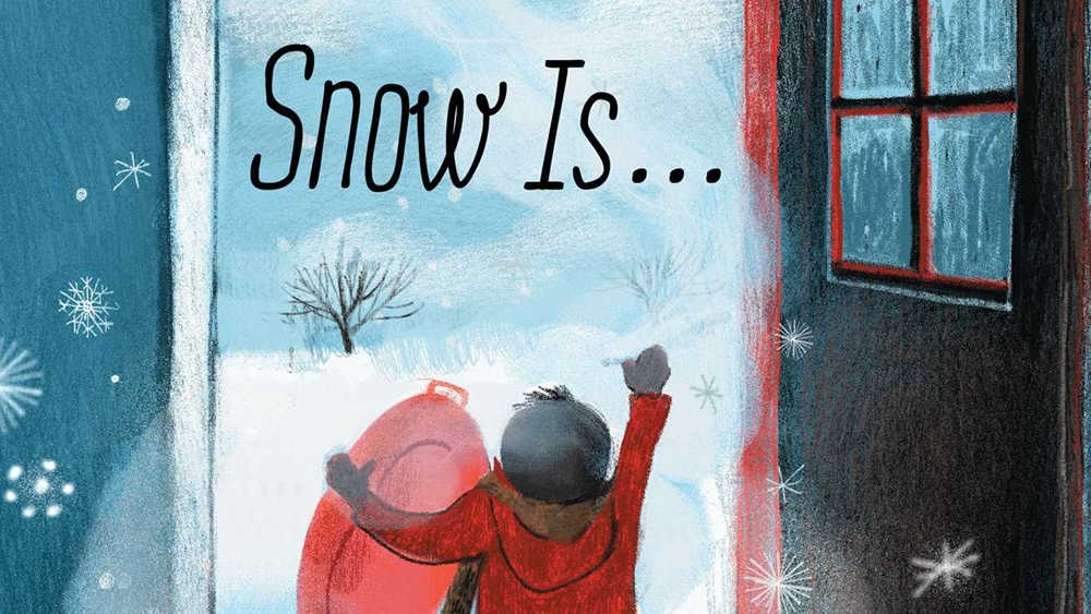 feature lyrical snow is picture book