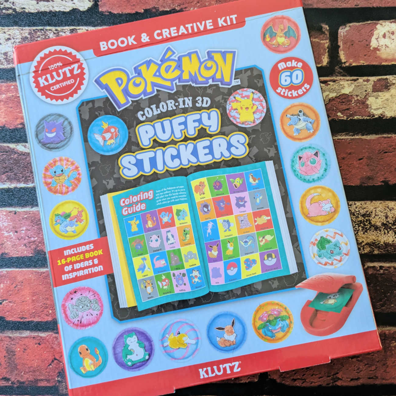 Kids can create cute 3D puffy stickers with this fun and easy Pokemon craft kit! The set includes an instruction book and the supplies your child will need to bring their favorite characters to life. This simple and engaging activity is perfect for Pokemon fans.