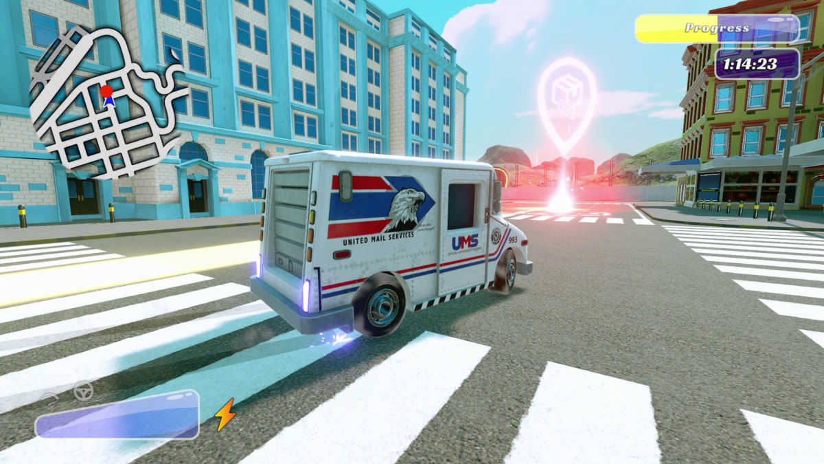 mail truck game screenshot