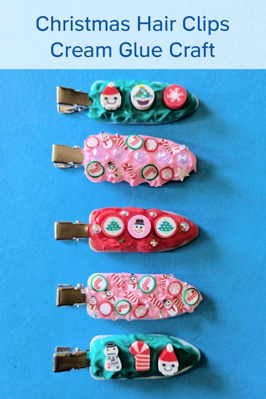 This holiday season, get creative and add a touch of festive flair to your hair with these easy-to-make DIY cream glue Christmas hair clips. All you need is a few simple supplies and a bit of imagination.