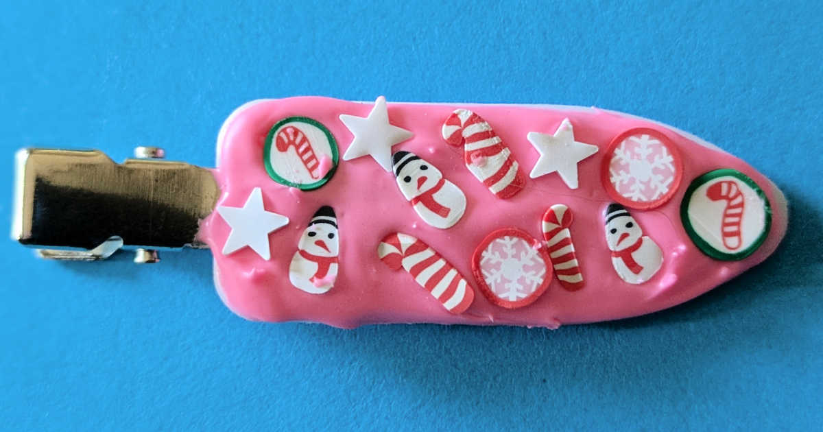 decoden christmas hair clip