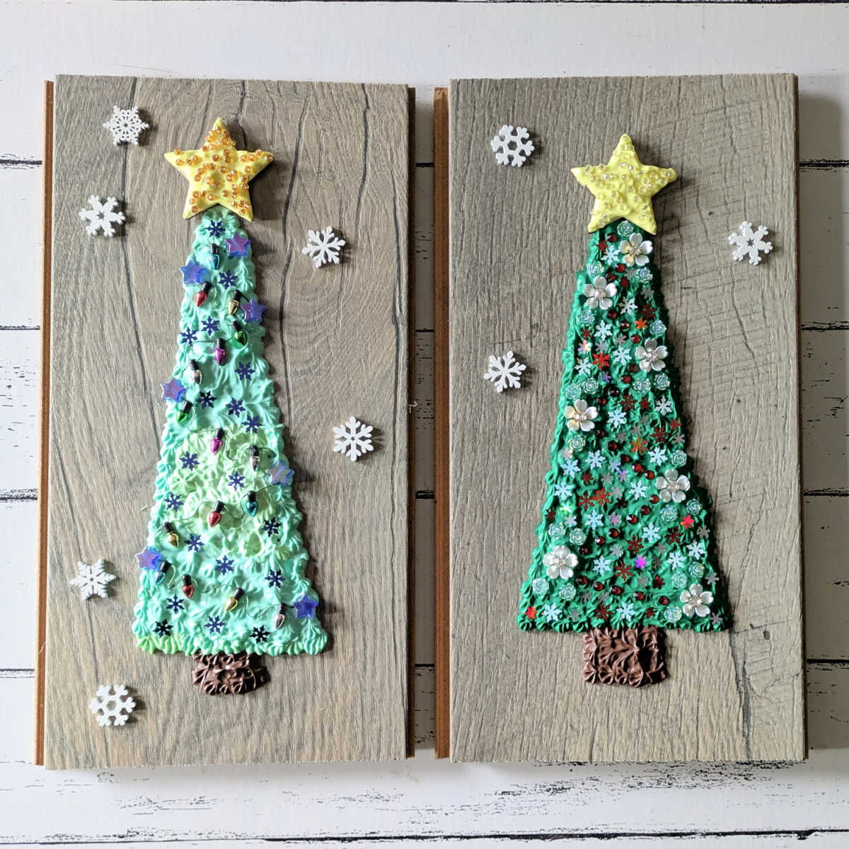 decoden christmas tree sign craft