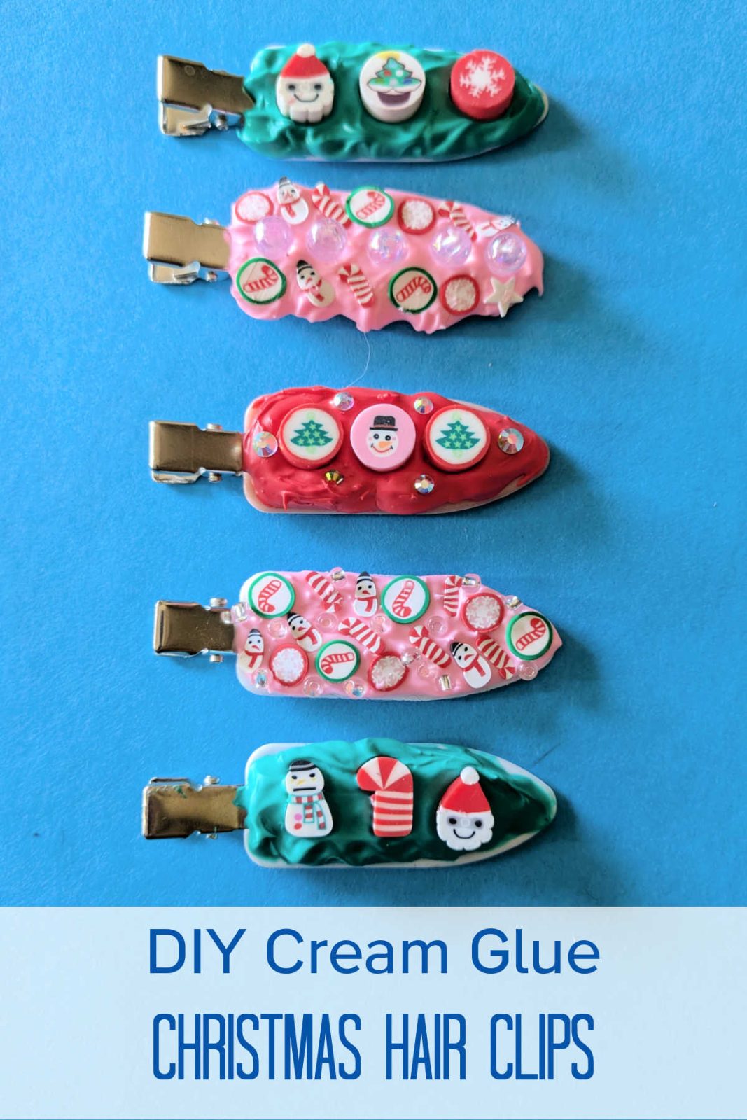 This holiday season, get creative and add a touch of festive flair to your hair with these easy-to-make DIY cream glue Christmas hair clips. All you need is a few simple supplies and a bit of imagination.