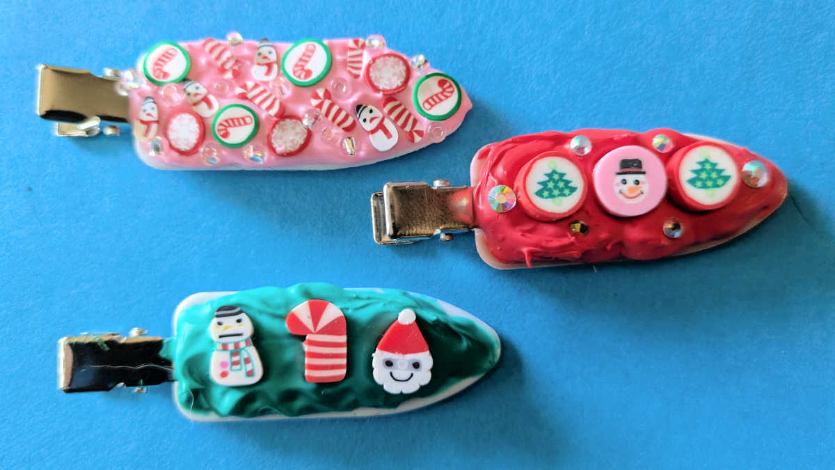 feature diy christmas hair clips