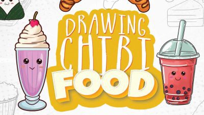 feature drawing chibi food book