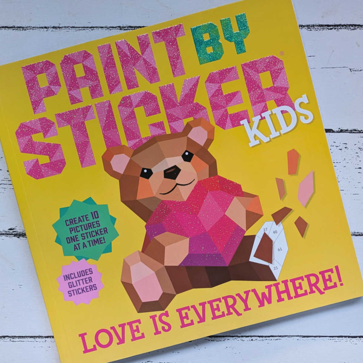 Spark your child's creativity with Paint by Sticker Kids: Love Is Everywhere! This fun and mess-free activity book is perfect for kids who love to create. With easy-to-follow instructions and adorable designs, kids can bring their artwork to life, one sticker at a time.