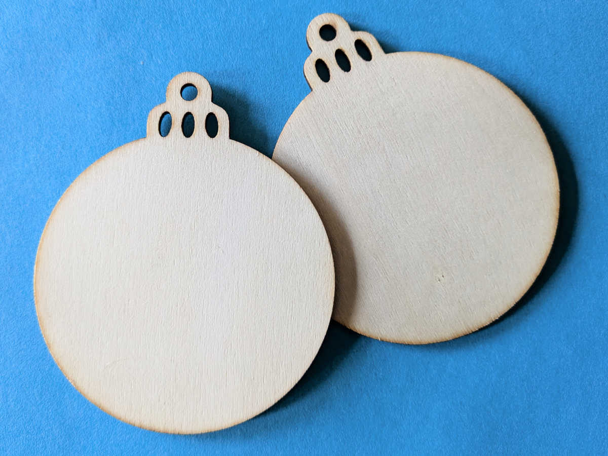 unfinished wood christmas tree ornaments