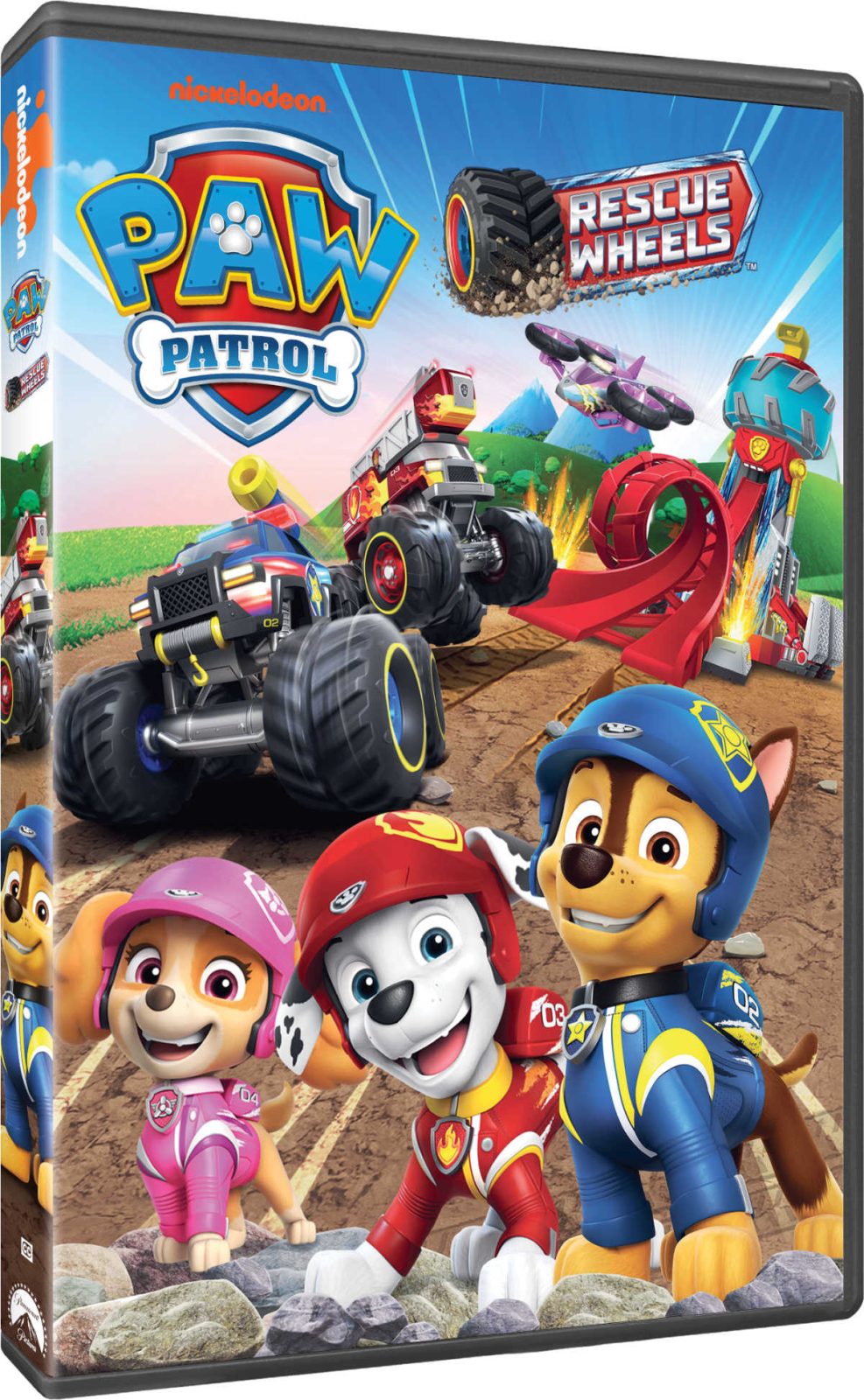 PAW Patrol: Rescue Wheels is roaring onto DVD! Join Ryder and the pups as they face their biggest challenge yet: stopping the destructive duo, Boomer and his ferret friend. With high-octane action, heartwarming moments, and plenty of laughs, this DVD is a must-have for young adventurers.