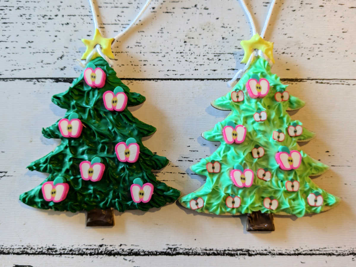 apple christmas tree ornaments