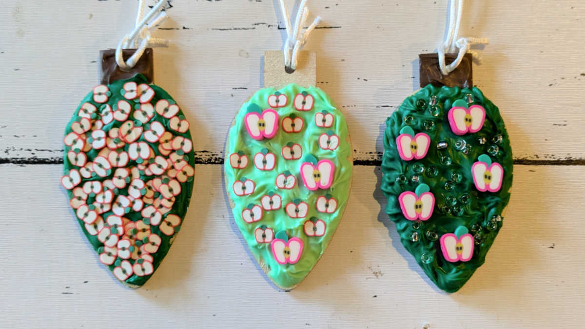 diy apple christmas ornament craft