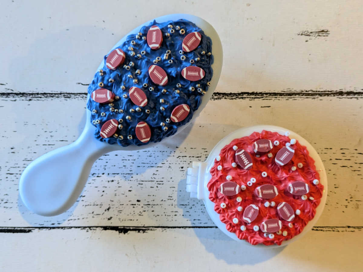 diy cream glue football hair brushes