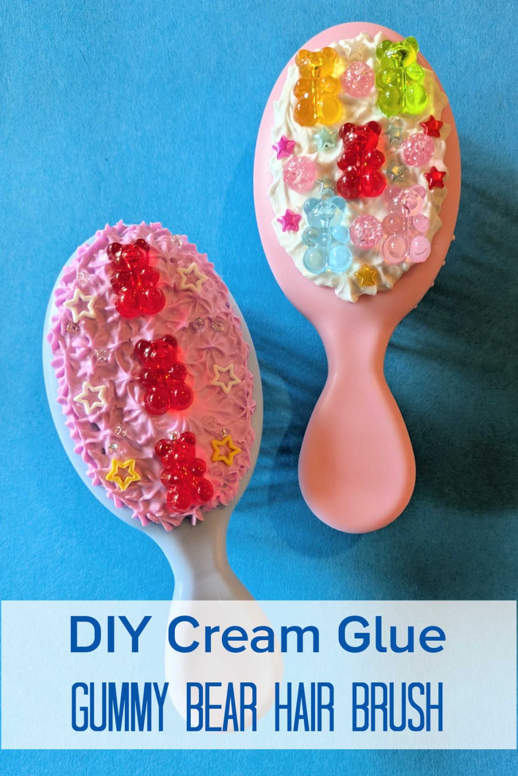 Add some sweetness to your hair routine with this DIY Gummy Bear Hair Brush! This easy and fun craft uses whipped cream glue, gummy bear-themed embellishments, and your creative vision to create a unique and adorable hair brush. This is a fun DIY for kids and adults who love all things sweet.