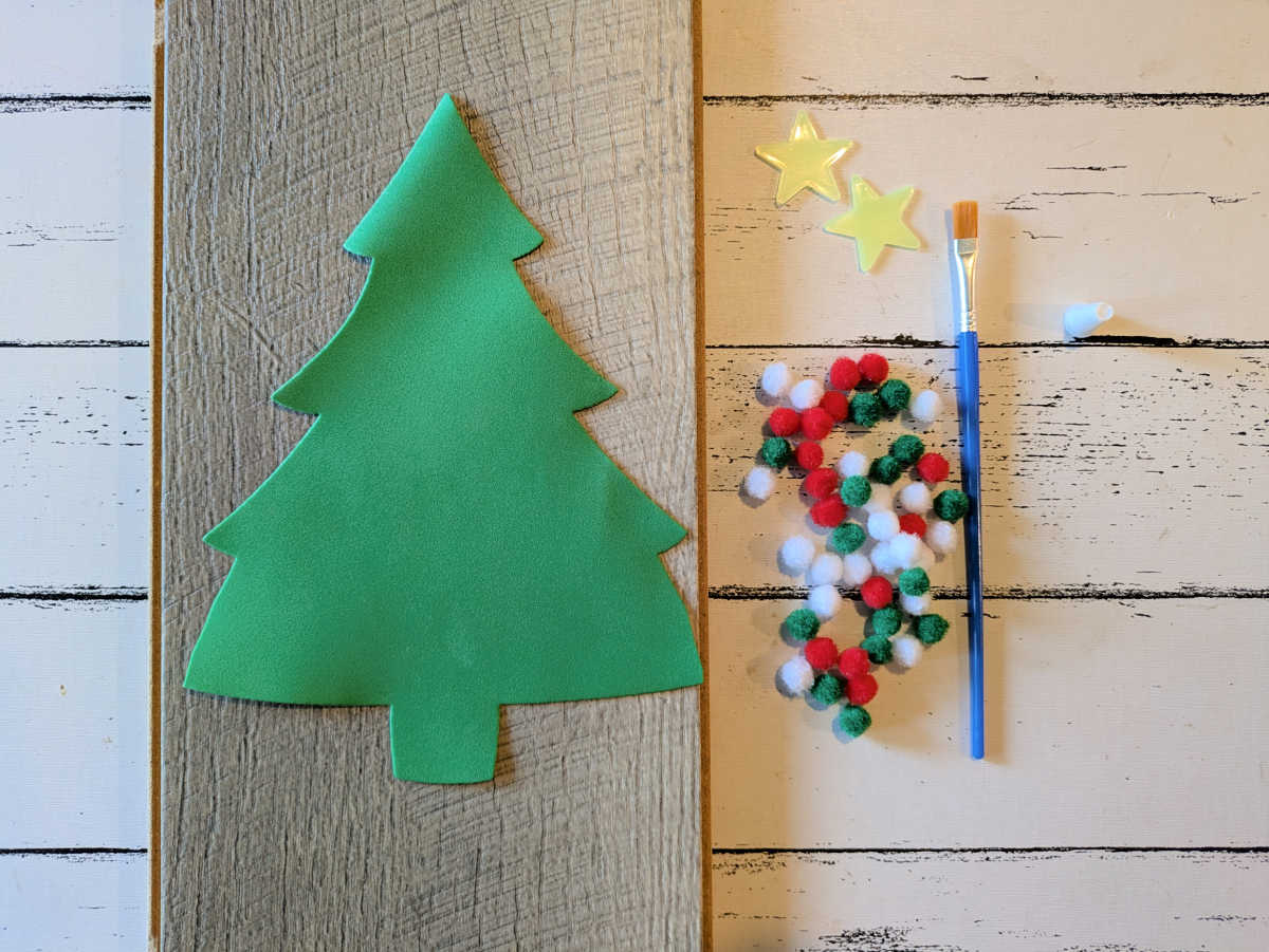 supplies for childrens christmas tree craft