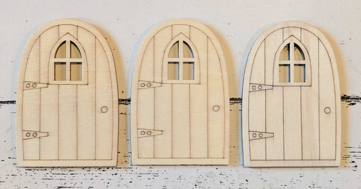 unfinished wood fairy doors