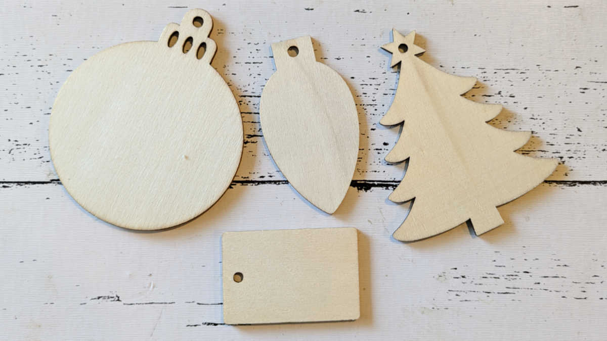 unfinished wood ornament shapes