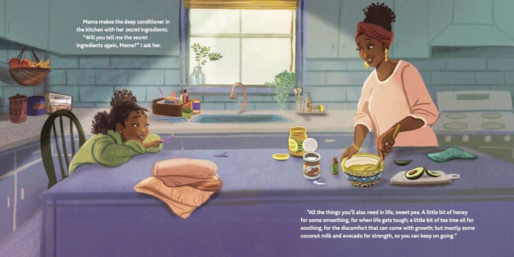 WASH DAY WITH MAMA interior illus by Monica Mikai