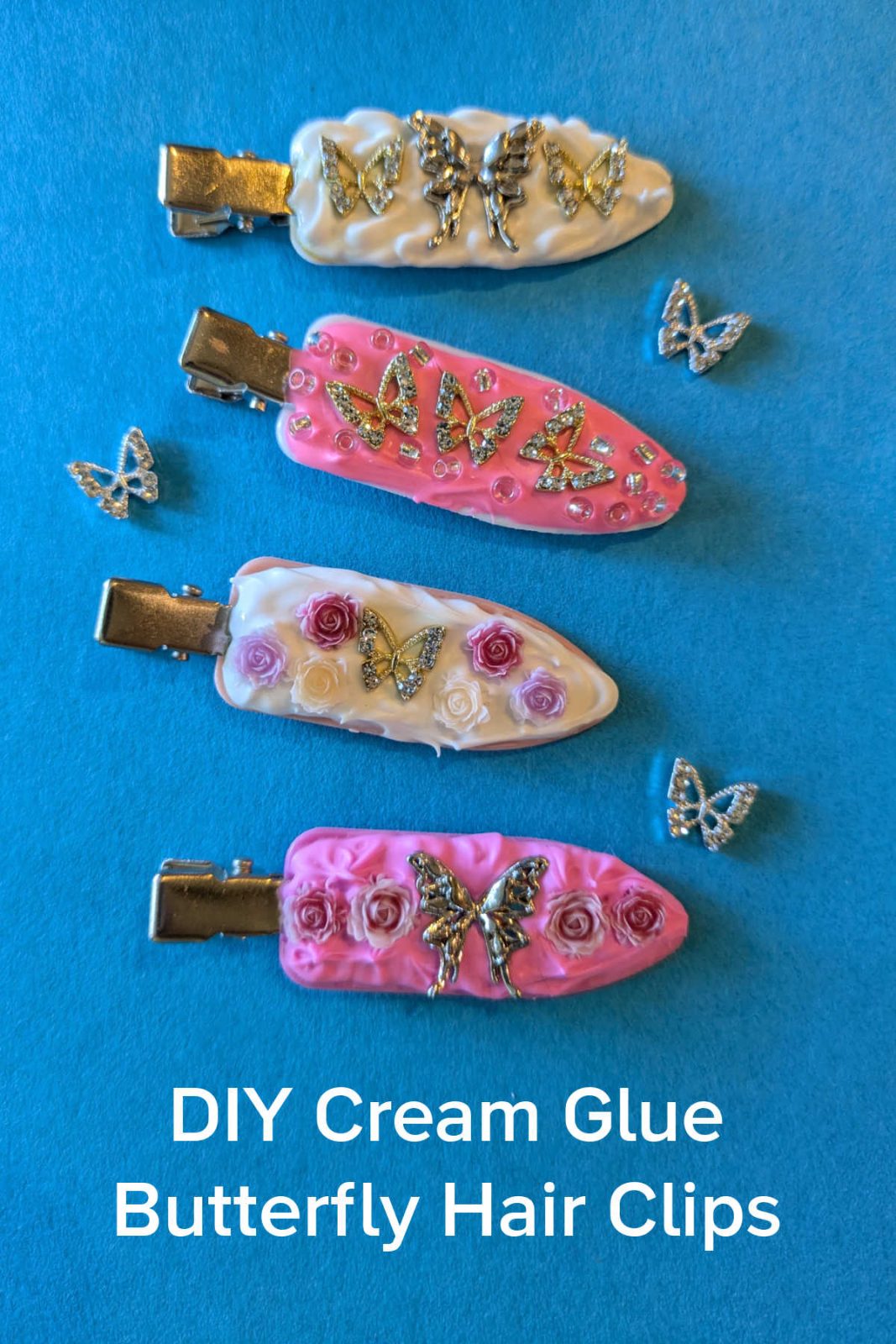 Let your style take flight with these DIY Butterfly Hair Clips! This easy and enchanting craft is made with cream glue and delicate butterfly embellishments to create unique and adorable hair accessories. Children and adults can have fun with this DIY activity. 