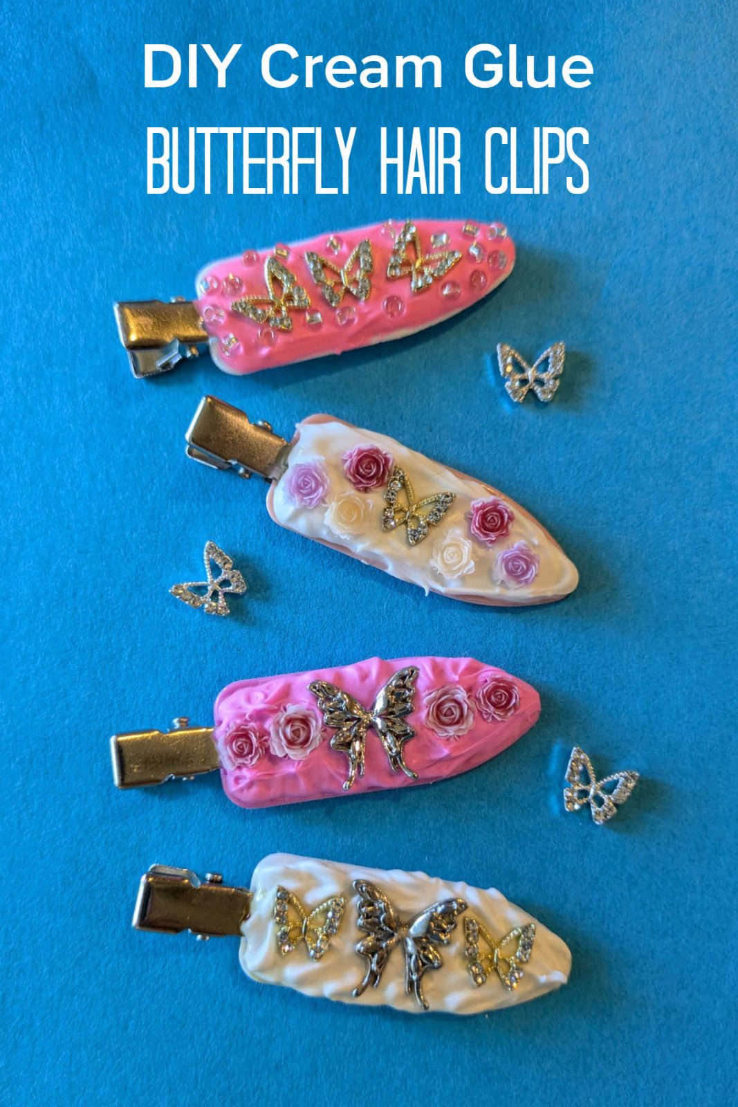 Let your style take flight with these DIY Butterfly Hair Clips! This easy and enchanting craft is made with cream glue and delicate butterfly embellishments to create unique and adorable hair accessories. Children and adults can have fun with this DIY activity. 