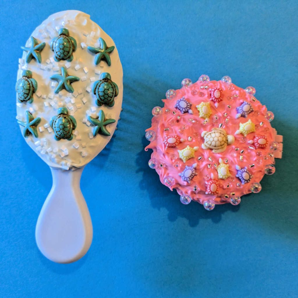 Turtle-y Awesome Sea Turtle Hair Brush Craft: A Cream Glue DIY - Mama ...