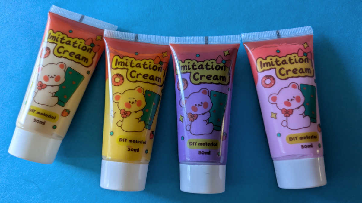 diy cream glue tubes