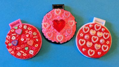 diy cream glue valentines day mirror craft