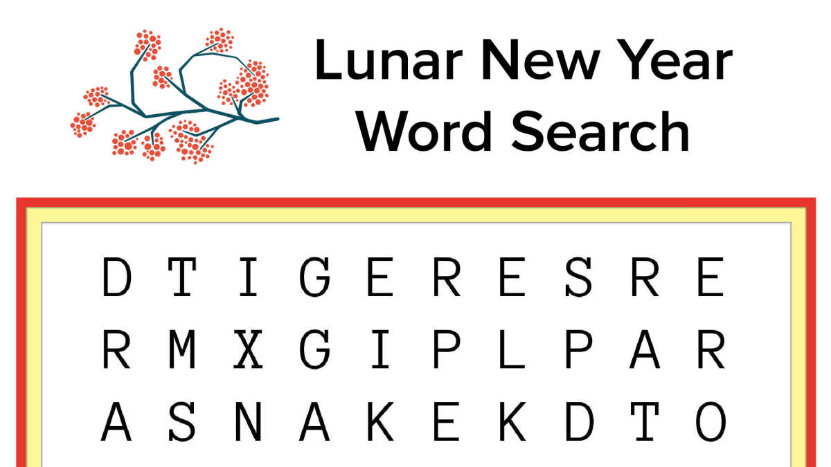 free printable lunar new year word search