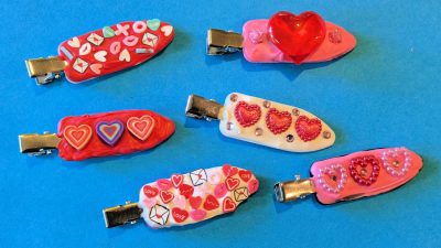 feature valentine hair clips craft